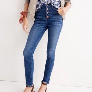 9" high riser skinny skinny Madewell jeans